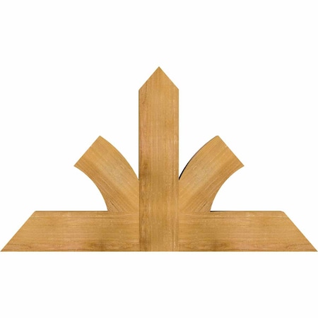 Ekena Millwork Richland Rough Sawn Timber Gable Bracket, Western Red Cedar, 48"W x 28"H x 4"D x 6"F, 14/12 Pitch GBW048X28X0406RIC00RWR